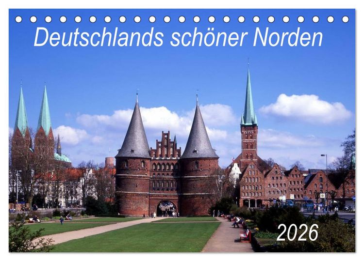 Produktbild: Deutschlands sch&ouml;ner Norden (Tischkalender 2026 DIN A5 quer), CALVENDO Monatskalender