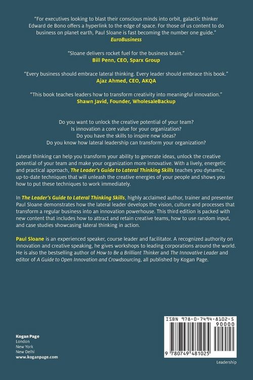 Produktbild: The Leader's Guide to Lateral Thinking Skills