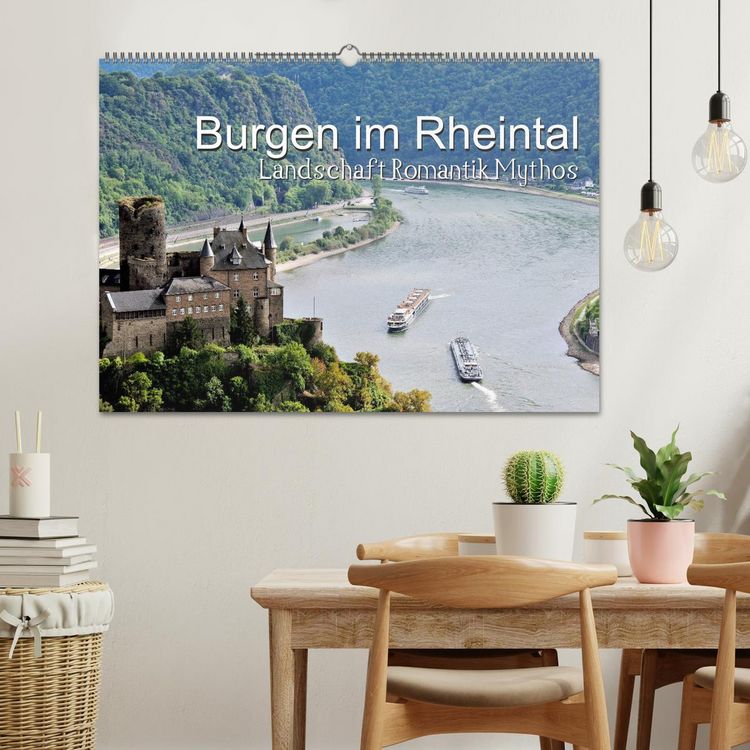 Produktbild: Burgen im Rheintal - Landschaft, Romantik, legend (Wandkalender 2026 DIN A2 quer), CALVENDO Monatskalender