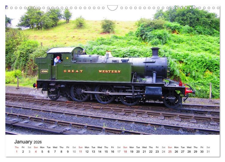 Produktbild: Englands Nostalgic Trains (Wall Calendar 2026 DIN A3 landscape), CALVENDO 12 Month Wall Calendar