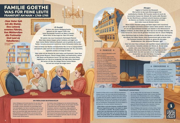 Produktbild: Das große Goethe-Buch. Ein Wissensabenteuer über Johann Wolfgang von Goethe.