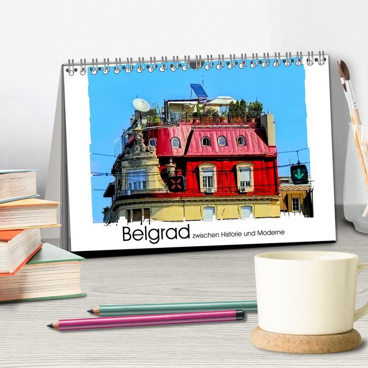 Produktbild: Belgrad zwischen Historie und Moderne (Tischkalender 2026 DIN A5 quer), CALVENDO Monatskalender