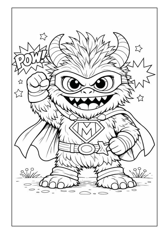 Produktbild: Monster Malbuch f&uuml;r Kinder ab 6 Jahren mit 50 sch&ouml;nen Ausmalmotiven