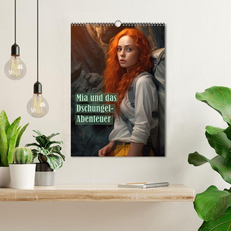 Produktbild: Mia und das Dschungel-Abenteuer (Wandkalender 2026 DIN A3 hoch), CALVENDO Monatskalender