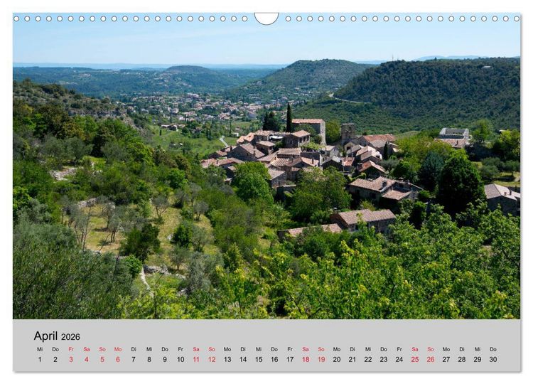 Produktbild: Bezaubernde Ard&egrave;che (Wandkalender 2026 DIN A3 quer), CALVENDO Monatskalender
