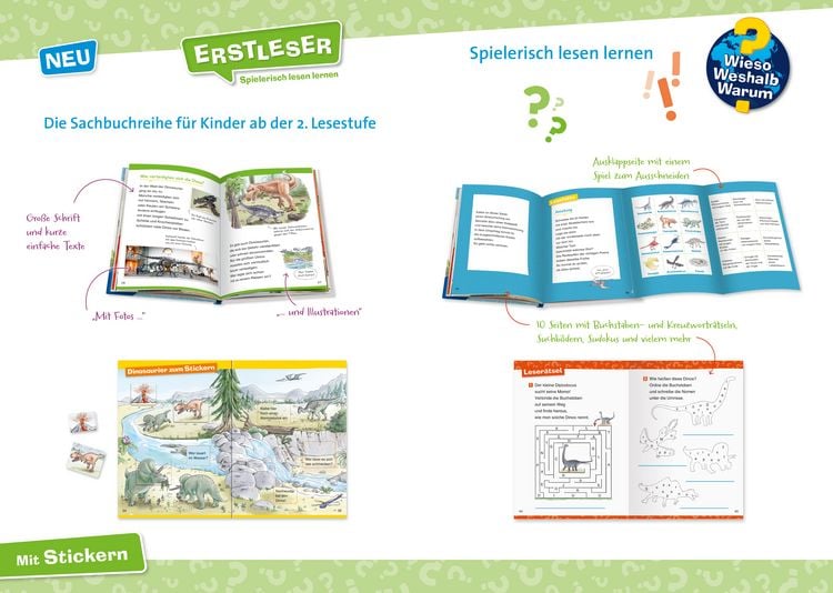 Produktbild: Wieso? Weshalb? Warum? Erstleser, Band 1 - Dinosaurier