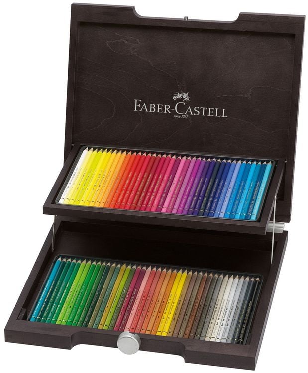 Produktbild: Faber-Castell K&uuml;nstlerfarbstifte Polychromos, 72er Set Holzkoffer