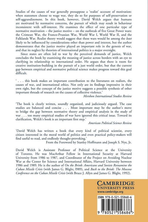 Produktbild: Justice and the Genesis of War