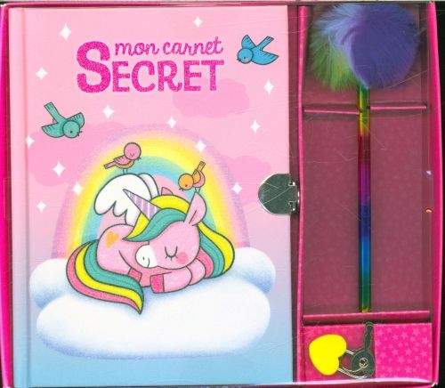 Produktbild: Mon carnet secret b&eacute;b&eacute;s licornes : coffret avec stylo fantaisie