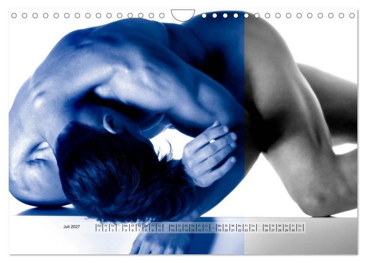 Produktbild: Naked men behind the colors &ndash; &Auml;sthetische Aktfotografien (Wandkalender 2027 DIN A4 quer), CALVENDO Monatskalender