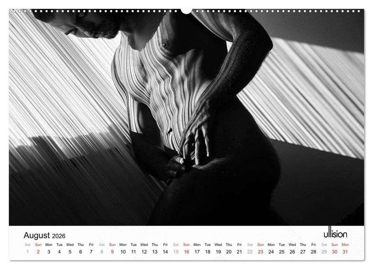 Produktbild: Male Nude Art (High Quality Premium Wall Calendar 2026 DIN A2 landscape),CALVENDO 12 Month Wall Calendar