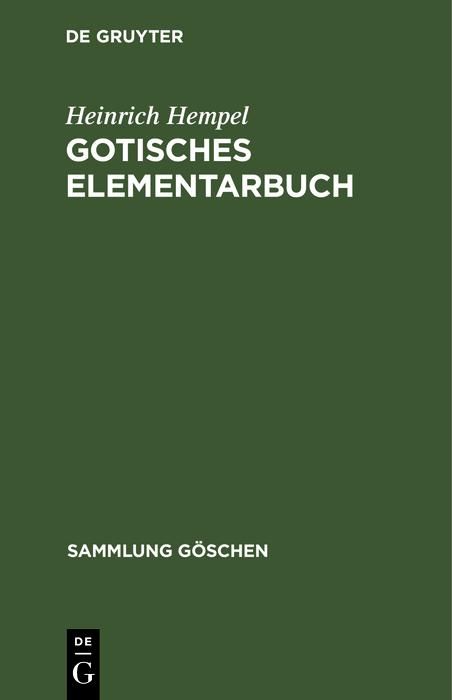 Produktbild: Gotisches Elementarbuch