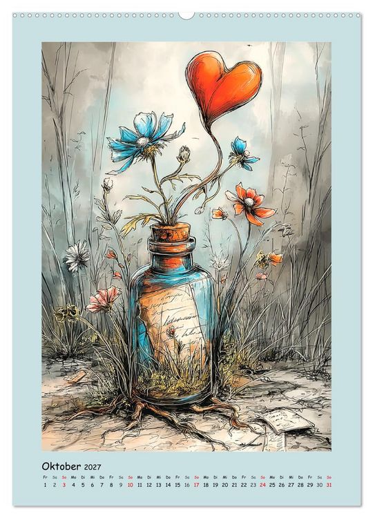 Produktbild: Kleine Wunder. Fantasie zwischen Zeit, Herz und Poesie (hochwertiger Premium Wandkalender 2027 DIN A2 hoch), Kunstdruck in Hochglanz