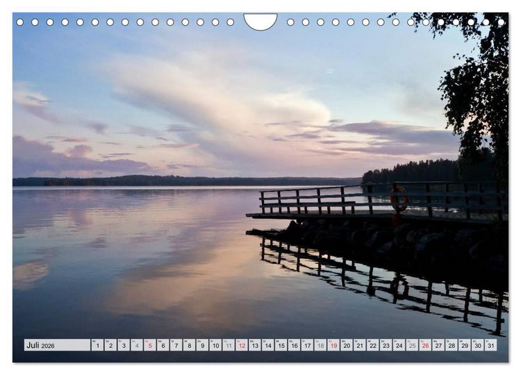 Produktbild: FINNLAND Traumhafte Landschaften (Wandkalender 2026 DIN A4 quer), CALVENDO Monatskalender