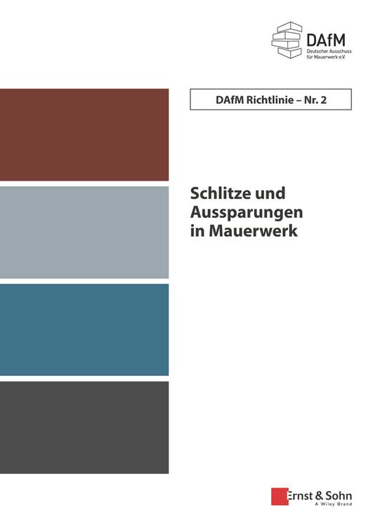 Produktbild: Schlitze und Aussparungen in Mauerwerk