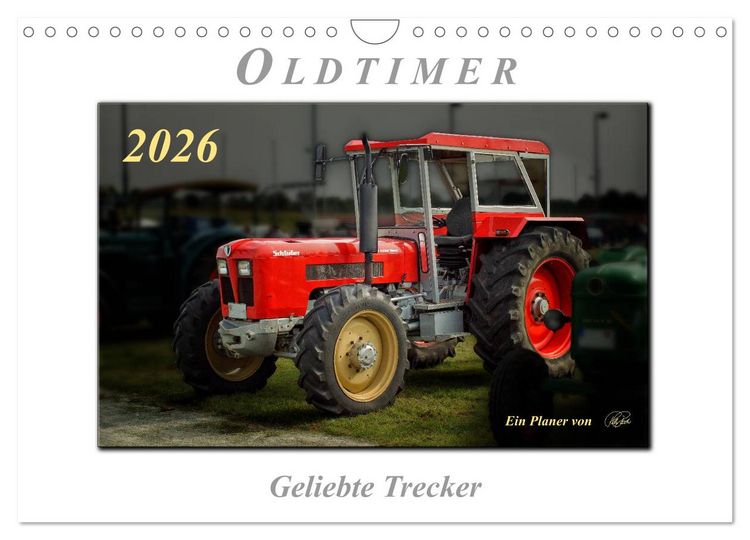 Produktbild: Oldtimer - geliebte Trecker (Wandkalender 2026 DIN A4 quer), CALVENDO Monatskalender