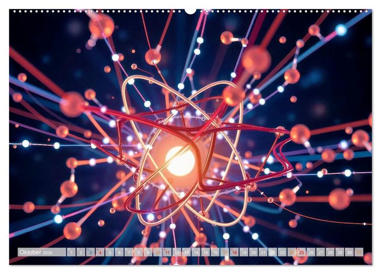 Produktbild: Quantenmechanik von Bits zu Qubits (Wandkalender 2026 DIN A2 quer), CALVENDO Monatskalender