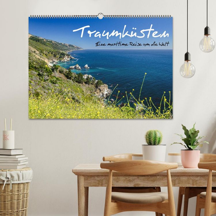 Produktbild: Traumk&uuml;sten: Eine Maritime Reise um die Welt (Wandkalender 2026 DIN A2 quer), CALVENDO Monatskalender