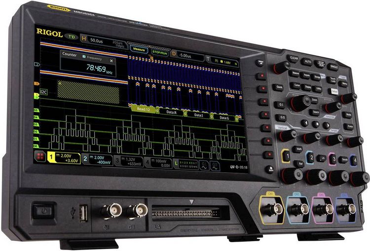 Produktbild: Rigol MSO5354 Digital-Oszilloskop 350MHz 8 GSa/s 100 Mpts 8 Bit 1St.