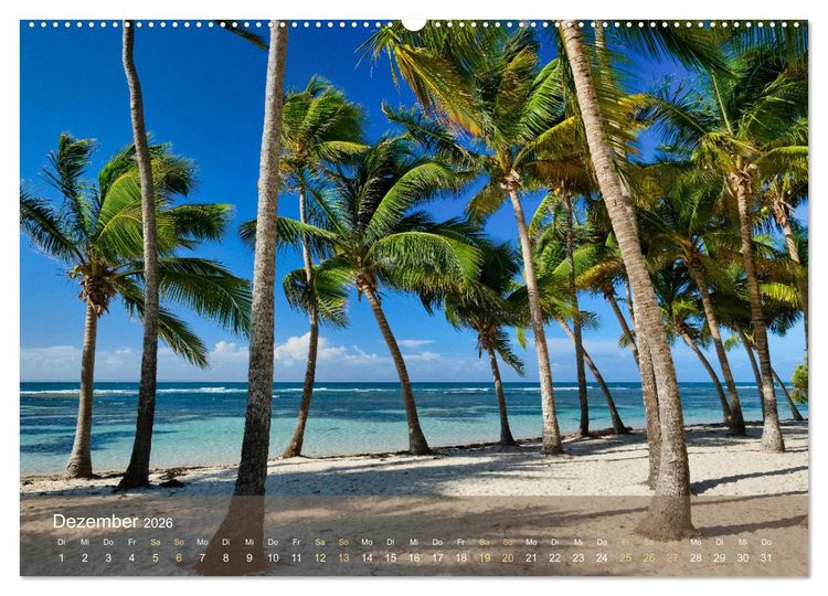 Produktbild: Guadeloupe - Karibische Traumstr&auml;nde (hochwertiger Premium Wandkalender 2026 DIN A2 quer), Kunstdruck in Hochglanz