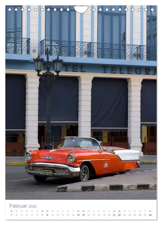 Produktbild: Old Cars of Cuba (Wandkalender 2026 DIN A4 hoch), CALVENDO Monatskalender