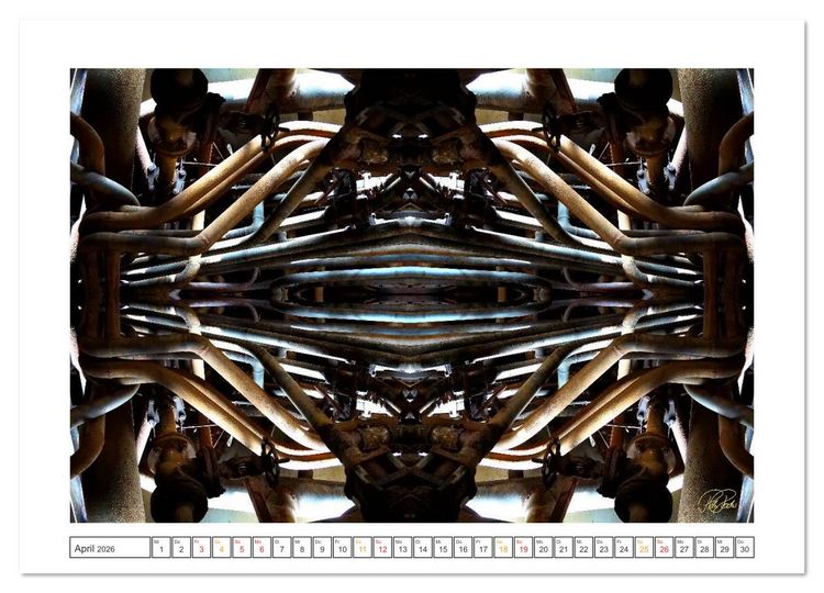 Produktbild: Faszination Spiegelung - Industrie und Technik (Wandkalender 2026 DIN A3 quer), CALVENDO Monatskalender