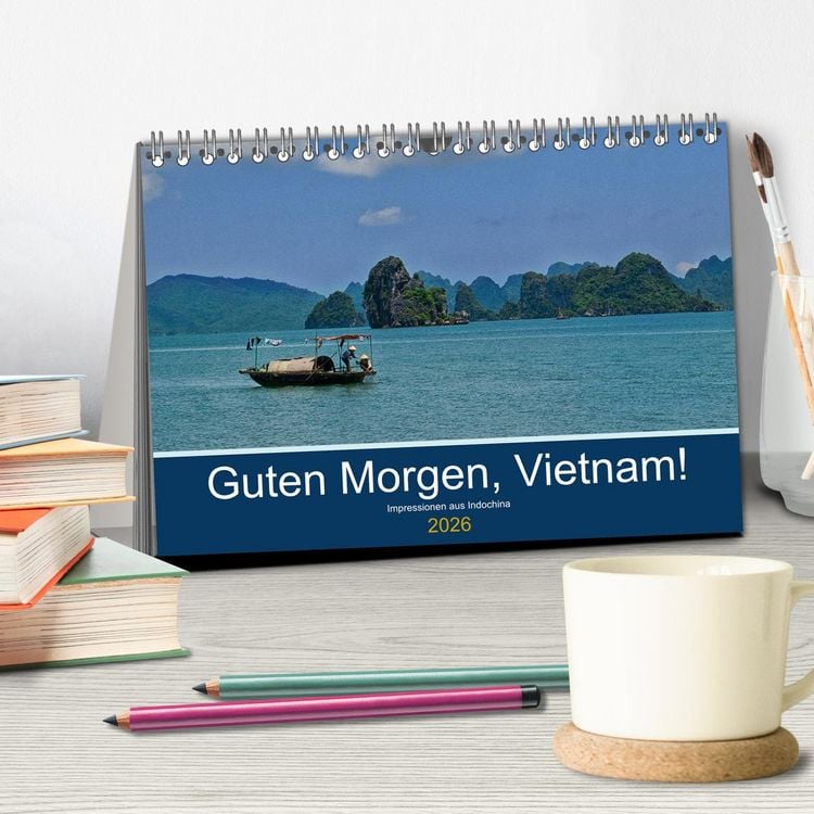 Produktbild: Guten Morgen, Vietnam! (Tischkalender 2026 DIN A5 quer), CALVENDO Monatskalender
