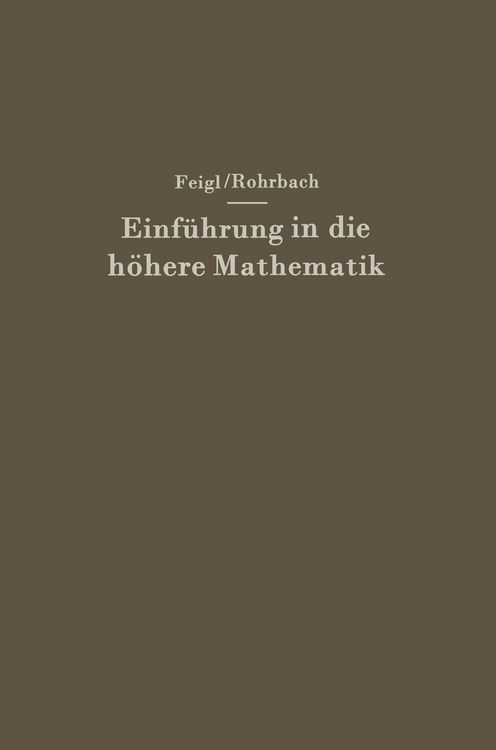 Produktbild: Einf&uuml;hrung in die h&ouml;here Mathematik