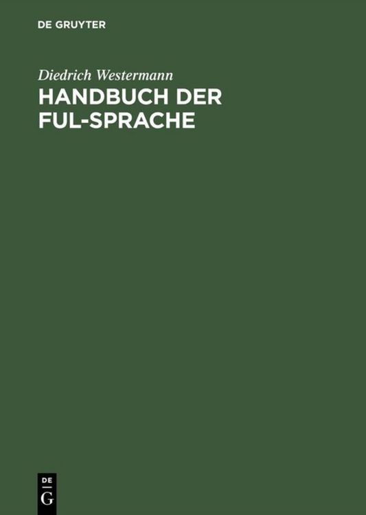 Produktbild: Handbuch der Ful-Sprache