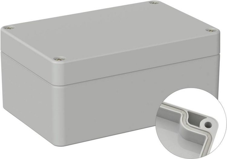 Produktbild: TRU COMPONENTS TC-9065452 Outdoor-Geh&auml;use 120 x 80 x 55 Polycarbonat Lichtgrau (RAL 7035) 1 St.