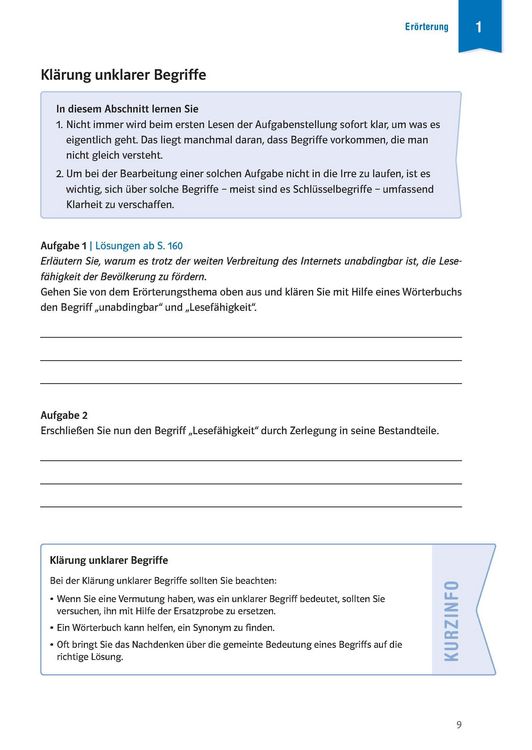 Produktbild: Klett Klausur-Training - Deutsch Er&ouml;rterung