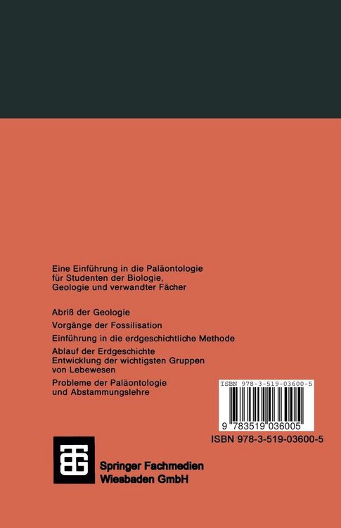 Produktbild: Grundri&szlig; der Pal&auml;ontologie