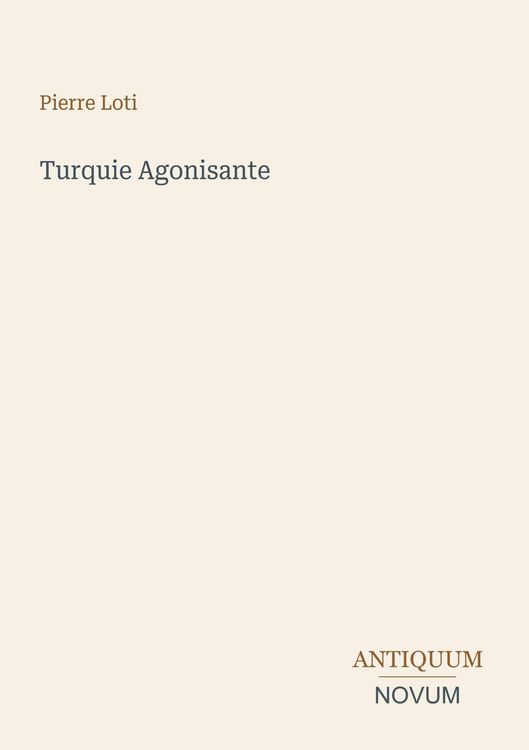 Produktbild: Turquie Agonisante