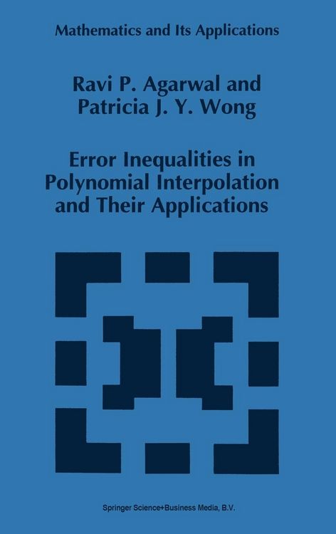 Produktbild: Error Inequalities in Polynomial Interpolation and Their Applications