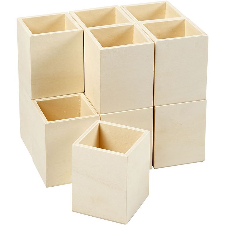 Produktbild: Creativ Company Stifthalter, H 9,5 cm, Gr&ouml;&szlig;e 7,5x7,5 cm, 1 Stk