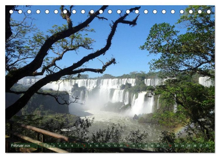 Produktbild: Mein S&uuml;damerika, mein Iguazu (Tischkalender 2026 DIN A5 quer), CALVENDO Monatskalender