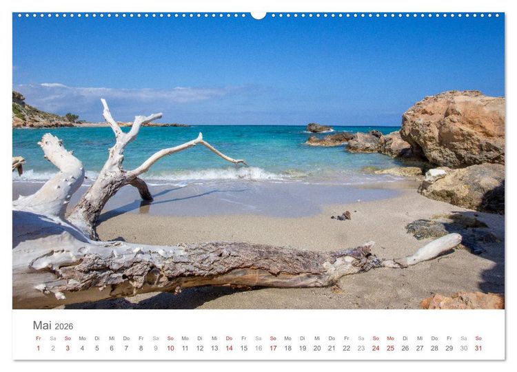 Produktbild: Kreta - Naturlandschaften (Wandkalender 2026 DIN A2 quer), CALVENDO Monatskalender