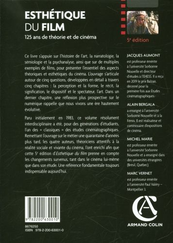 Produktbild: Esth&eacute;tique du film : 125 ans de th&eacute;orie et de cin&eacute;ma