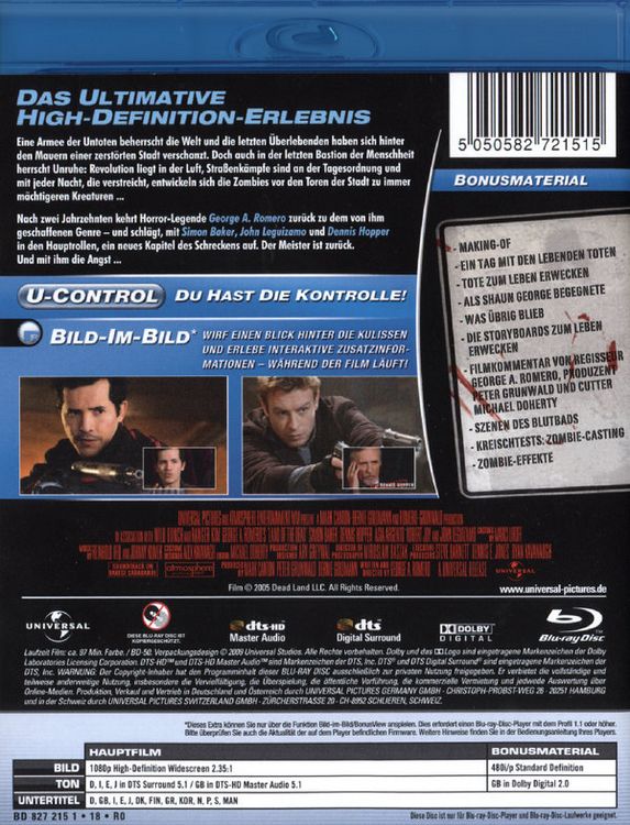 Produktbild: Land of the Dead [DC]