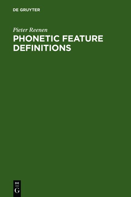 Produktbild: Phonetic Feature Definitions