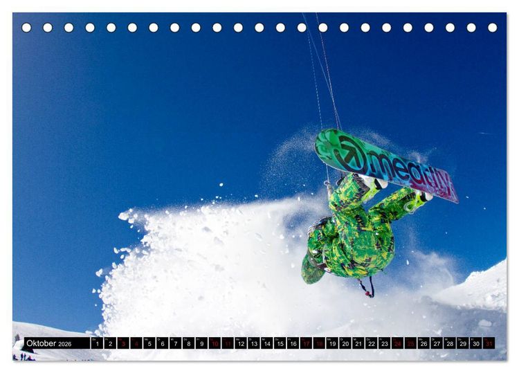 Produktbild: Snowkiting (Tischkalender 2026 DIN A5 quer), CALVENDO Monatskalender