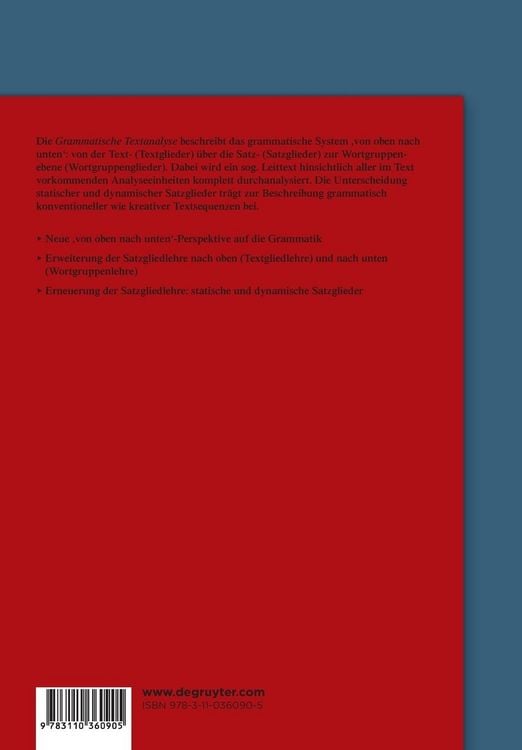 Produktbild: Grammatische Textanalyse