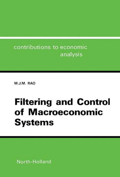 Produktbild: Filtering and Control of Macroeconomic Systems