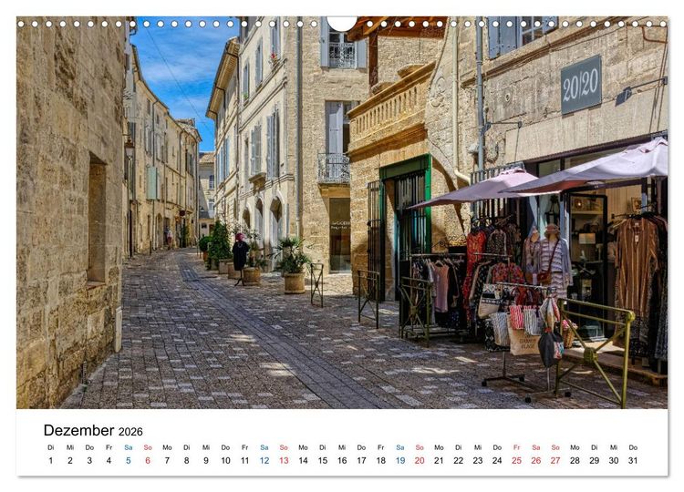 Produktbild: Uz&eacute;s - Charmante Kleinstadt im Gard (Wandkalender 2026 DIN A3 quer), CALVENDO Monatskalender