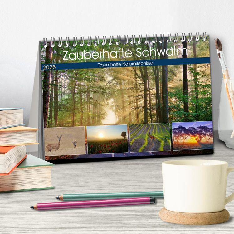 Produktbild: Zauberhafte Schwalm (Tischkalender 2026 DIN A5 quer), CALVENDO Monatskalender