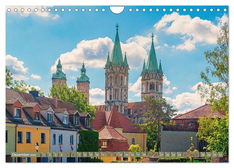 Produktbild: Domstadt Naumburg, eine der sch&ouml;nsten St&auml;dte Mitteldeutschlands (Wandkalender 2026 DIN A4 quer), CALVENDO Monatskalender