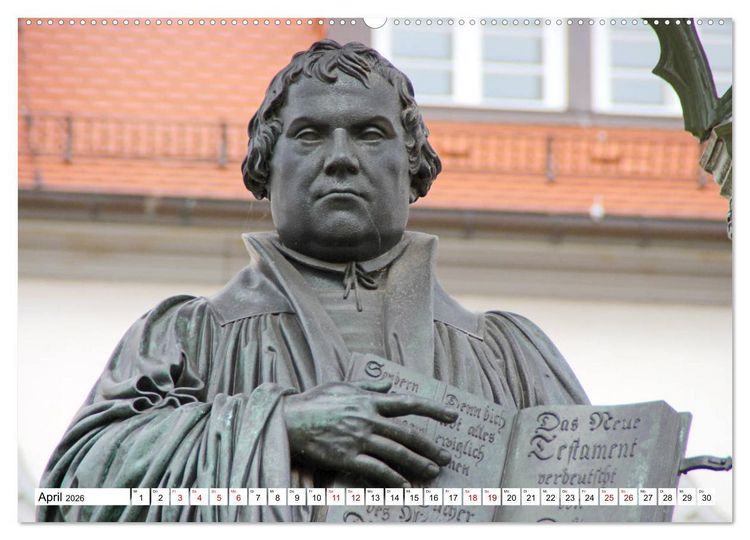 Produktbild: Die Lutherstadt Wittenberg (hochwertiger Premium Wandkalender 2026 DIN A2 quer), Kunstdruck in Hochglanz