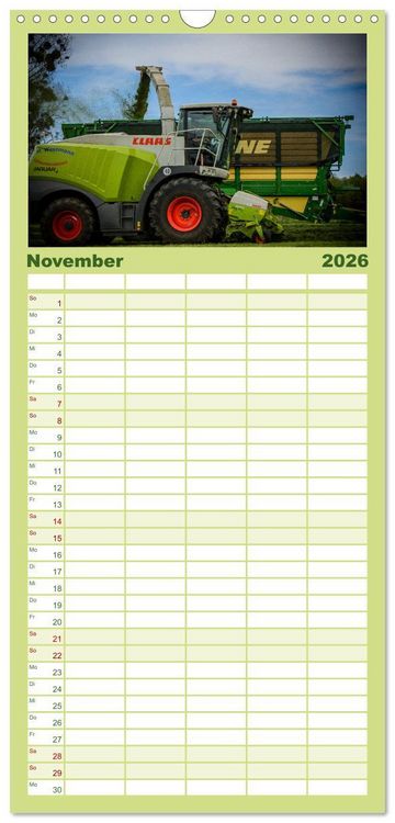 Produktbild: Familienplaner 2026 - Landwirtschaft im Weserbergland mit 5 Spalten (Wandkalender, 21 x 45 cm) CALVENDO