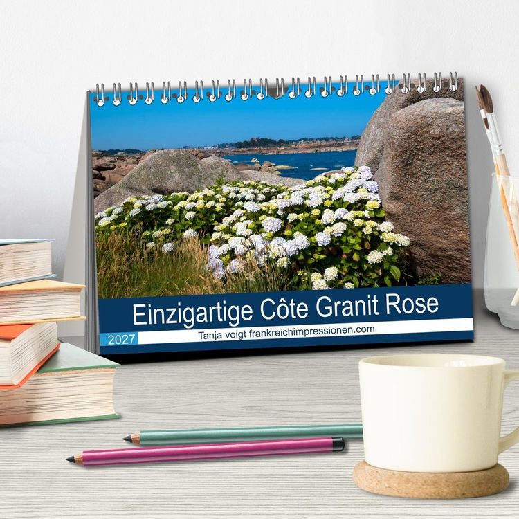 Produktbild: Einzigartige C&ocirc;te Granit Rose (Tischkalender 2027 DIN A5 quer), CALVENDO Monatskalender
