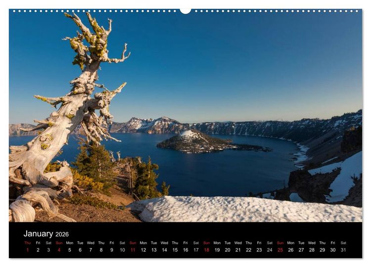 Produktbild: USA Nature Deluxe (High Quality Premium Wall Calendar 2026 DIN A2 landscape),CALVENDO 12 Month Wall Calendar